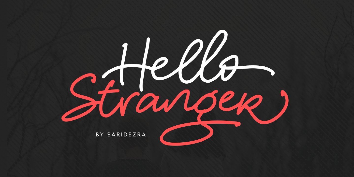 Przykład czcionki Hello Stranger